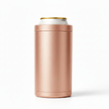 Premium 4-in-1 Can and Bottle Cooler in Rose Gold on white background